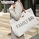 Childhome, Family Bag, Wickeltasche, Reise-/Wochenendtasche, großes Fassungsvermögen, abnehmbare Tasche inklusive, Jersey