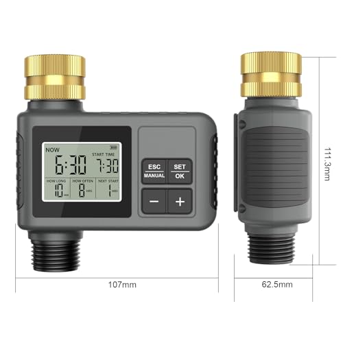 Programmateur d'arrosage RIOGOO avec option retardement pluie 1 sortie