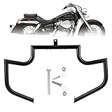 Kinglemc Crash Bar Engine Guard Highway Bar for Honda 750 VT750 VT750C VT400 Shadow Aero Phantom Spirit (Black)