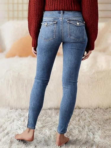 Image of Flamingals Womens High Rise Butt Lifting Curvy Skinny Jeans