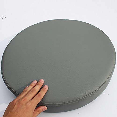 Coussin de chaise rond 50cm gris foncé et imperméable MSM