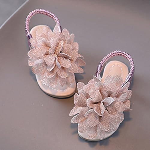 IWIHMIV Toddler Girl Flat Flip Flops Girl Summer Dress Sandals Lightweight Open Toe Bohemian Beach Soft Sole Sandals4