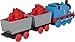 Thomas & Friends by Fisher-Price Collectible Toy Train, Small Die-Cast Mattel 80th Engine with Premium Deco & 2 Stock Cars with Red Crystal Cargo