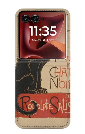Housse Motorola Razr 60 Ultra Anti Choc Chat Noir