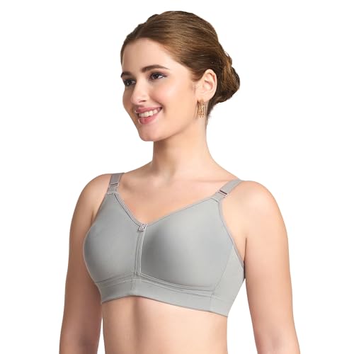 Image of TRYLO Riza T-FIT Women's Non-Padded,Non-Wired,Full Coverage,Seamless 100% Cotton Feel Fabric Bra Available in Multicolor