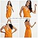 COLD POSH Women's 19mm Silk Slip Dress Luxury Summer Slips Chemise Sexy Sleeveless Dresses Elegant Slim Fit Tie Waist Dress Orange