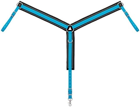 Weaver Leather Brahma Webb Breast Collar, Hurricane Blue, Horse