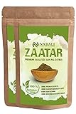 NABALI FAIRKOST FÜR ALLE Zatar Za'atar Qualitätsware aus Palästina I das Original nach Ottolenghi I 100% naturell aromatisch traditionell frisch orientalisch I ohne Konservierungsstoffe vegan (200 g)