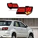 Car Rear Tail Light for Toyota Fortuner 2012-2015, Taillights Assembly Turn Signal Lights Left Right Warning Running Stop Brake Lamp Replacement,D/Black Right