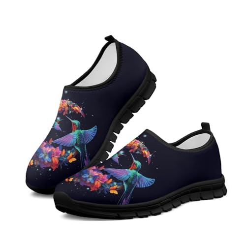 JoyLamoria House Animal Print Shoes for Women Flat Basic Nurse Orthopedic Wide Travel2