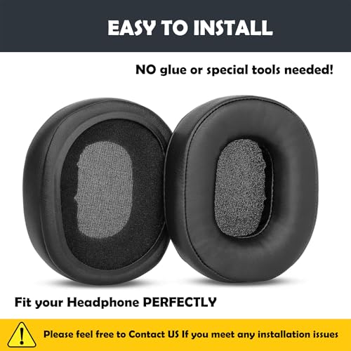 Repuestos Almohadillas HTINDUSTRY compatibles con audífonos Telex Echelon 25xt, Stratus 30xt, 50d Pilot, Cuero Proteico Suave y Espuma de Memoria miniatura 4