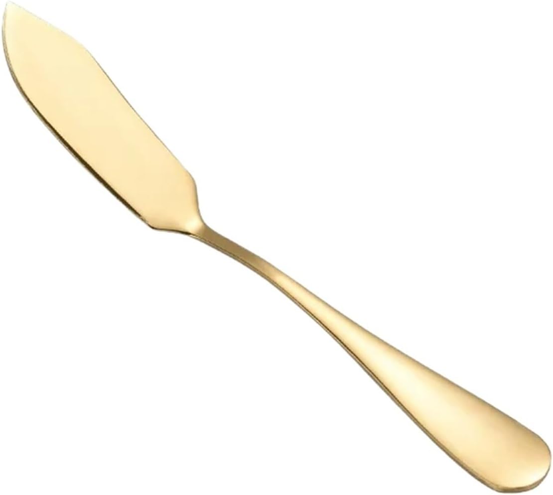 Butter Knives 20pcs Stainless Steel Butter Knife Cheese Tools Dessert Jam Knifes Toast Wipe Cream Bread Cutter Kitchen Christmas(304-Gold)