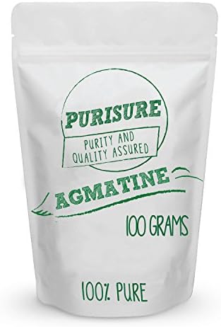 Purisure Agmatine Sulfate Powder | Enhances Athletic Performance, Improves Mental Edge, & Assists Stress Tolerance | Pre-Workout Supplement | 200 Servings | 200 Servings