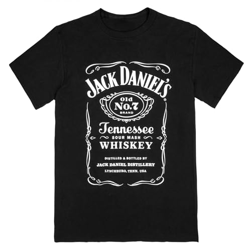 Changes Jack Daniels Label Logo T-Shirt (as1 Alpha x_l Regular Regular) Black
