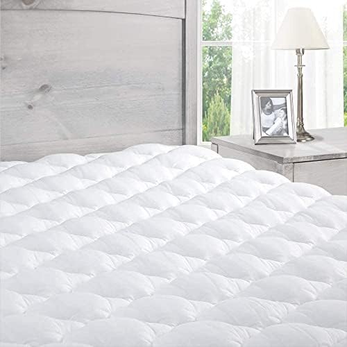 Queen Size Pillowtop Mattress Pad Pillow Top with Fitted Skirt - Found in Marriott Hotels - Up to 18" Deep Pockets