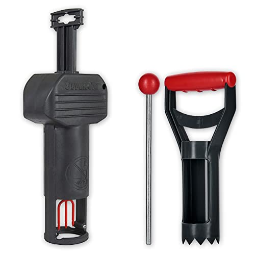 SWISSINNO Wühlmausfalle PRO SuperCat inkl. Zubehörset - Effiziente Schlagfalle gegen Feld- + Wühlmäuse, Patentierter Auslösemechansimus, Sicher +...