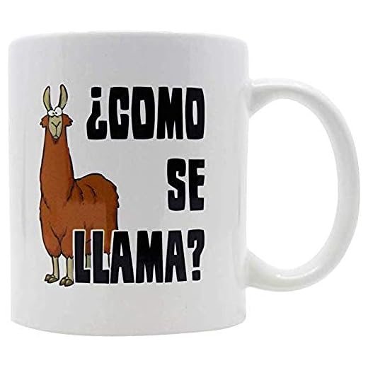 Kaffekopp tekopp Como Se Llama rolig skämt nyhet kaffekopp 3,25 dl vit keramisk spansk erbjudandekopp