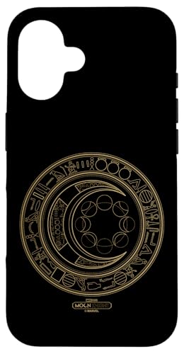 Marvel Moon Knight Moon Cycles Hieroglyph Logo �X�}�z�P�[�X iPhone 16 �p