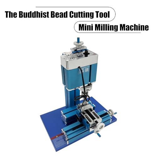 INTBUYING 100V-240V Mini Milling Machine The Buddhist Bead Cutting Tool 60W Wood Milling Lathe Machine DIY Miller - Thumbnail 2