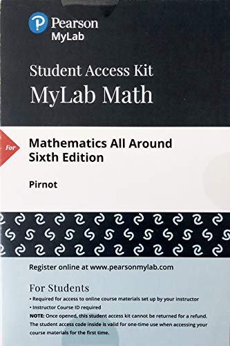 Mathematics All Around -- MyLab Math with Pearson eText