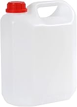 5 Litre Plastic Canister ADR Approved Transparent Wide Mouth Ideal for Petrol Water Chemical Reservoir Air Conditioner Camping Van Camper