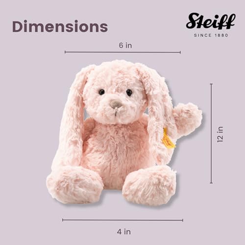 Doudou lapin Tilda Steiff 30 cm peluche lavable rose orchidée