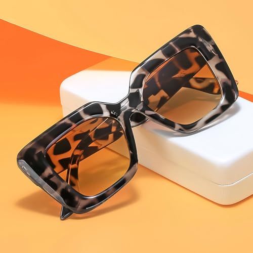Vintage Sunglasses Women Men Square Big Frame Sun Glasses Female Retro Shades Fashion Cat Eye Shades2