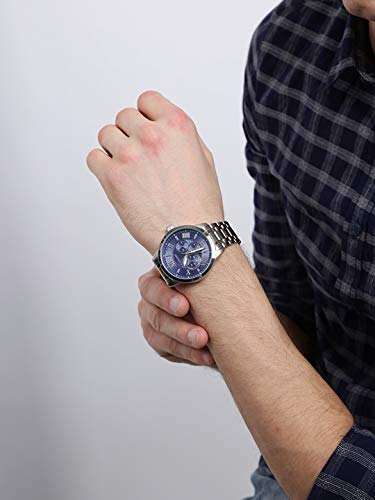 Image of Giordano Multi-Function Watch for Man with Roman Numbers and Stylish Metal Strap, Wrist Watch for Men A1077