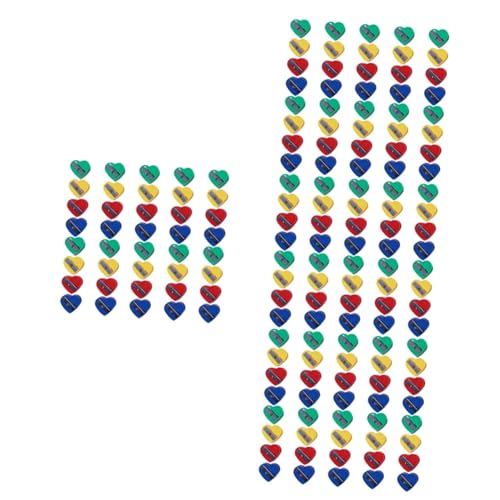 Affûteur à crayon amusant et coloré en forme de cœur miniature pour écoliers, 160 unités