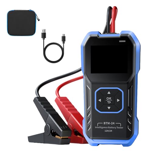 12V 24V Car Battery Measurement Device with Capacity 0 2000A for Vehicle Power Condition Resistance Check and Load Inspection Battery Resistance Meter