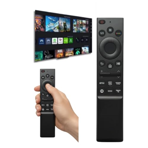 Controle Remoto Compatível com Samsung Smart TV LED UHD QLED 4K | com Botões Rápidos Netflix, Prime Video, Disney+ e Globoplay | Fácil de Usar | Não Precisa Configurar