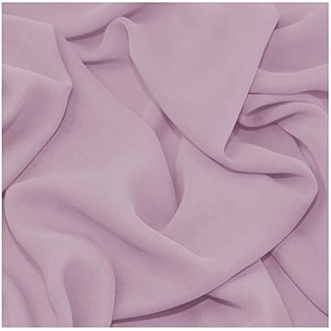 Dusky Pink Sheer Crepe Chiffon Fabric Cover