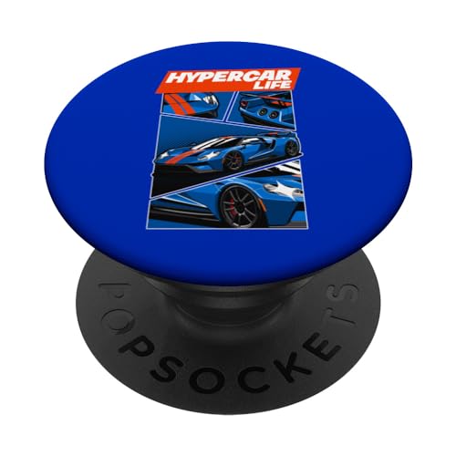 Hyper Car Life, Autoverrückt, Sportwagen, Autoliebhaber, Schnelle Autos PopSockets mit austauschbarem PopGrip