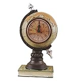 Reloj de mesa artesanal: pulido casi a la perfección con tapa cóncava de cristal transparente para aumentar los números, el peso del papel del reloj sirve para un doble propósito; También recuerda la hora. Añade un ambiente, un aura de sobriedad a la oficina o al estudio en casa.