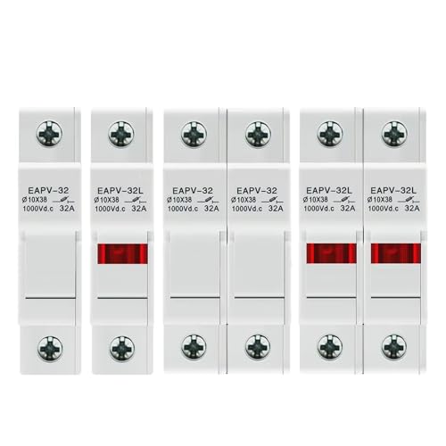Base de fusible photovoltaïque protection 1000V DC montage parallèle rail Din