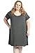 Savi Mom The Original Maternity Nursing/Breastfeeding Nightgown Dress Plus Size (2X, Charcoal Gray)