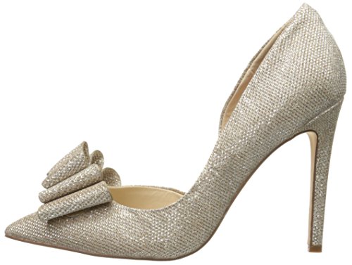 Betsey Johnson Women's Prince D'orsay Pump, Gold, 6.5 #TOP7