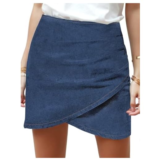 Vetinee Women's Bright Cobalt Blue Tulip Hem Shirred Stretchy Back Zip Casual Bodycon Short Jean Denim Skirt Size Medium Size 8 Size 10