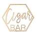 Koyal Wholesale Wood Cigar Bar Sign, Wedding Display, Party Banner, Event Decorations for Wedding Engagement, Bachelor Party, Baby Shower, Cigar Lounge, Man Cave, Den Decor (Cigar Bar)
