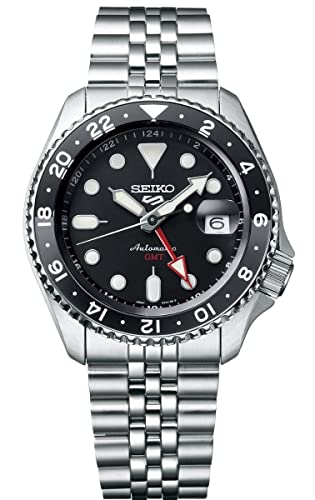 Seiko SSK001K1 Sports Mechanical SSK001K1 (Número de modelo japonés: SBSC001) Movimiento GMT negro, cuerda manual automática, estilo deportivo SKX [importación paralela], tipo pulsera
