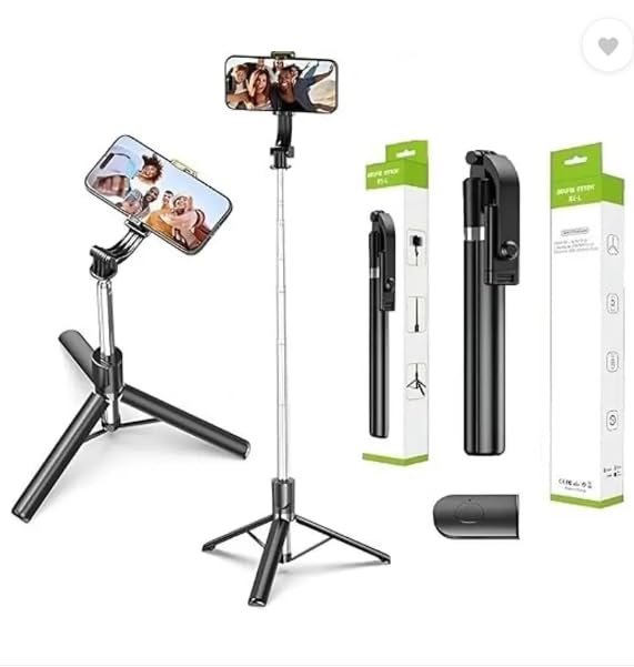 Bluetooth Extendable Selfie Sticks with Wireless Remote 3-in-1 Multifunctional Selfie Stick with Tripod Stand Compatible with iPhone/OnePlus/Samsung/Oppo/Vivo and All Phones-picture-17