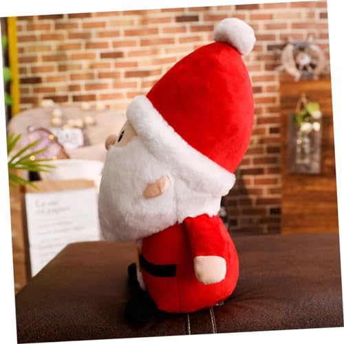 Image of Tickles Santa Claus with V Shape Beard Look Soft Stuffed Plush Toy for Kids Boys & Girls Christmas Day (Size: 20 cm Color: Red)