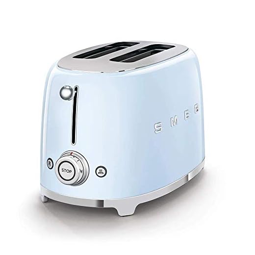 Smeg 770918909 Tostador tsf01pbeu, 950 W, Metal, 2 Ranuras, Azul Pastel