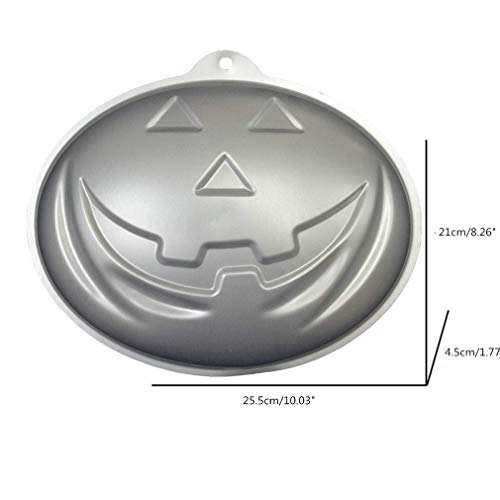 Image of Ulalaza 3D Pumpkin Cake Mold Halloween Aluminum Baking Mould Nonstick DIY Baking Tools