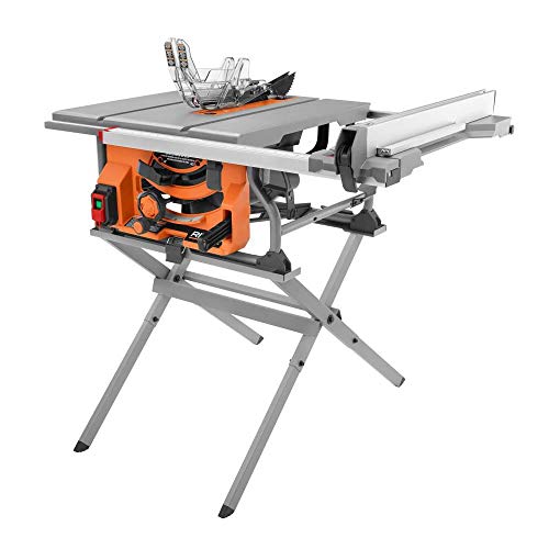 RIDGID 15 Amp 10 in. Table Saw with Folding Stand