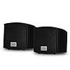 Acoustic Audio AA321B Mountable Indoor Speakers 400 Watts Black Bookshelf Pair