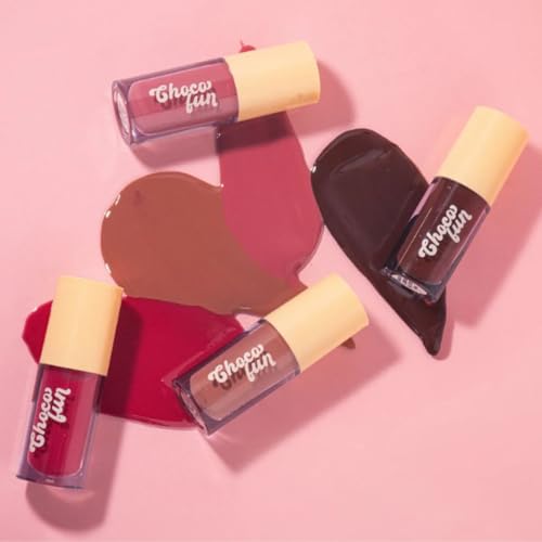 Tint Cream Choco Fun Cremoso Cheiro Chocolate Gloss Labial Brilhoso Aroma Doce Duradouro Hidratante