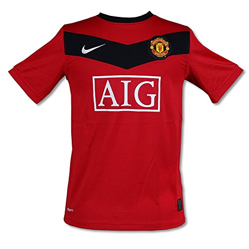 Manchester United Nike Kinder Rot Schwarz Trikot Home 2009–10, Kinder, rot / schwarz
