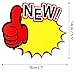60 Starburst Sign Cards, 7 x 5.5 Inches Sale Paper Signs Price Burst Tags for Retail Store