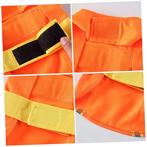 Disfraz para perro Levemolo estilo ingeniero XL naranja miniatura 4
